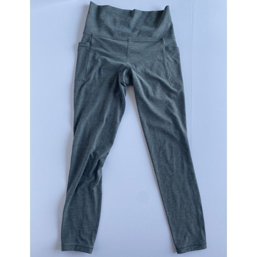 ATHLETA Ultimate Stash Pocket‎ II 7/8 Tight Green/Gray High Rise Leggings XS